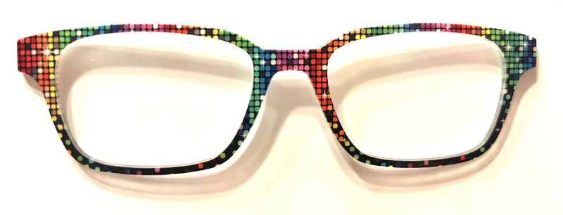 PAIR Finley Topper; rainbow disco ball