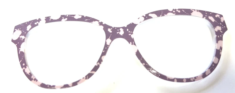 PAIR Quinn Topper; purple paint splatter