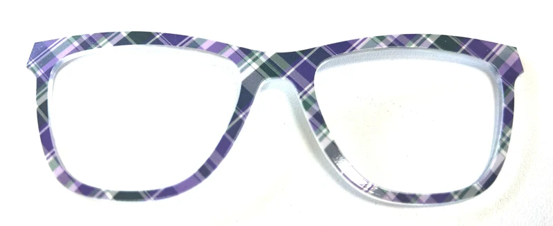 PAIR Harper Topper; purple and green plaid