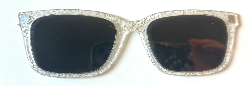 PAIR Larkin Topper; the polarized silver sparkle sun top