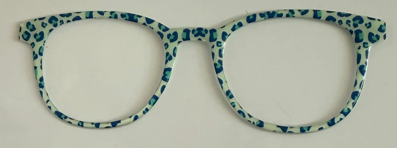 Reese Topper; blue animal print