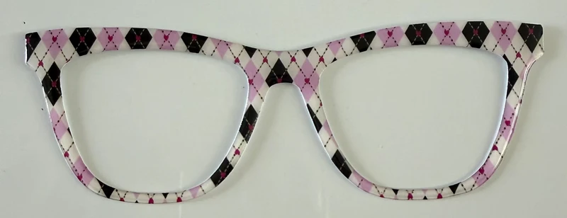 Harper Topper; pink argyle