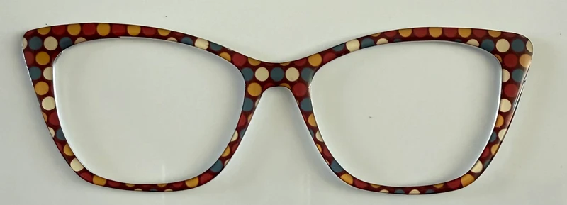 Wanda Topper; dots on brown