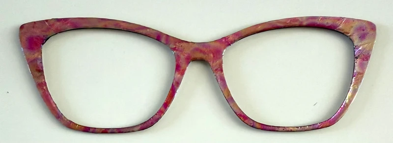 Wanda Topper; pink swirls
