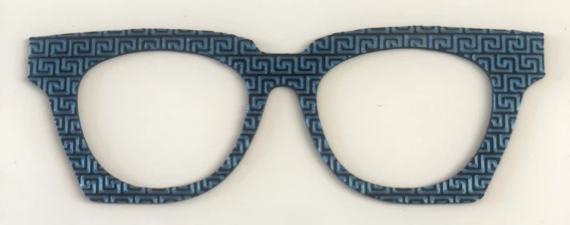 Wanda Case Topper; Busy Bee; blue geometric design