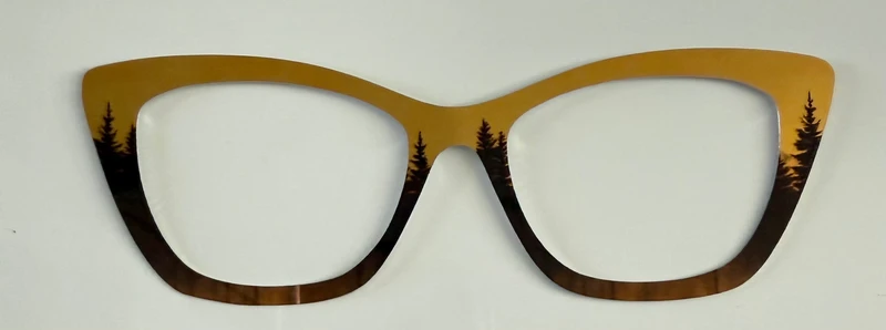 Wanda Topper; Lea’s Metal Treasures; thick; yellow forest design