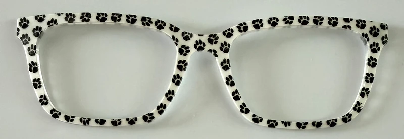 PAIR Larkin Topper; black and white paw prints