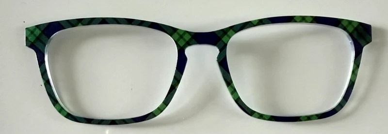 PAIR Casper Topper; green and black plaid
