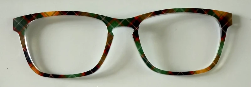 PAIR Casper Topper; deep toned plaid