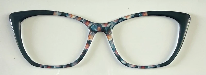 Wanda Topper; Framefetti; turquoise design vertical split