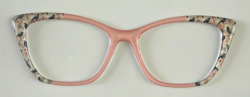 Wanda Topper; Framefetti; pale pink/ravens vertical split