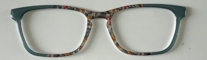 NEW Casper Topper; Framefetti; misc design/turquoise vertical split
