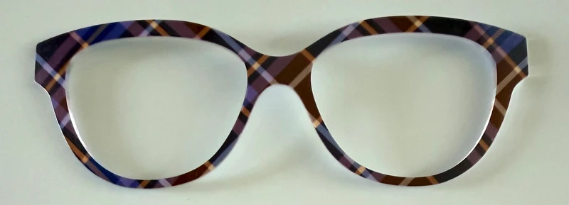 PAIR Quinn Topper; deep toned plaid
