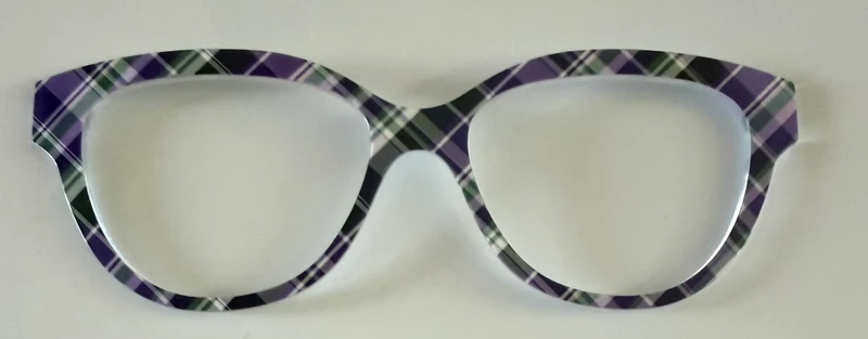 PAIR Quinn Topper; purple and green plaid