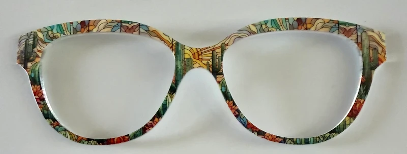PAIR Quinn Topper; stained glass desert