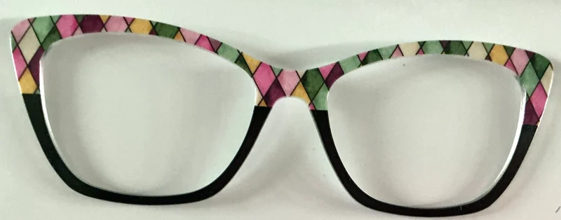 PAIR Wanda Topper; diamonds/black split