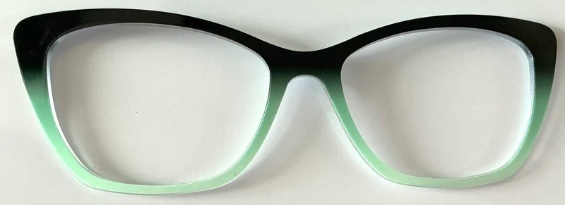 PAIR Wanda Topper; black to green gradient