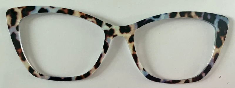 PAIR Wanda Topper; black/light blue tortoise
