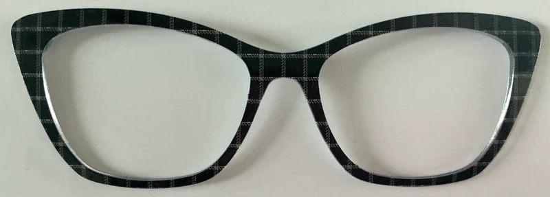 PAIR Wanda Topper; black and white checkered
