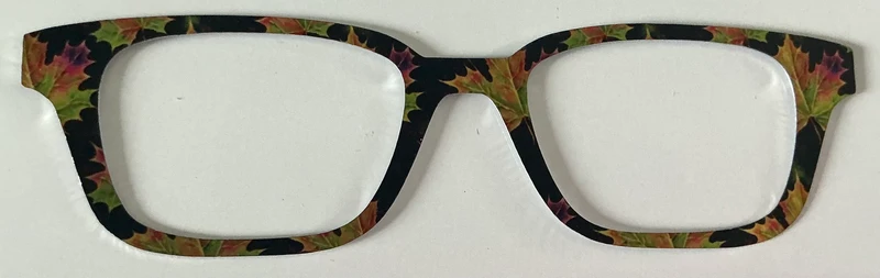 Finley Topper; metal; dark fall leaves