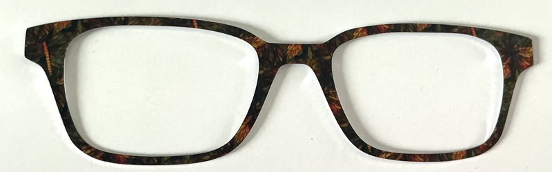 Finley Topper; metal; dark toned leaves