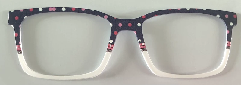 Kirby Topper; red and pink dot/cream split