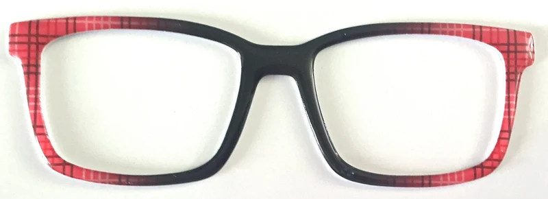 Kirby Topper; The Trendy Topper; red plaid to black vertical fade