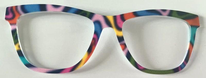 PAIR Harper Topper; multicolored swirls