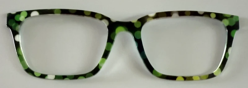 PAIR Larkin Topper; green bokeh dots