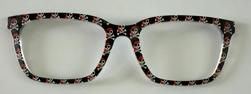 PAIR Larkin Topper; pirate skulls