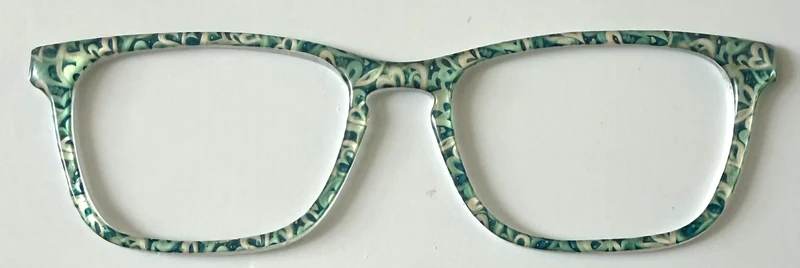 NEW CASPER topper; Framefetti; green and champagne heart shine design