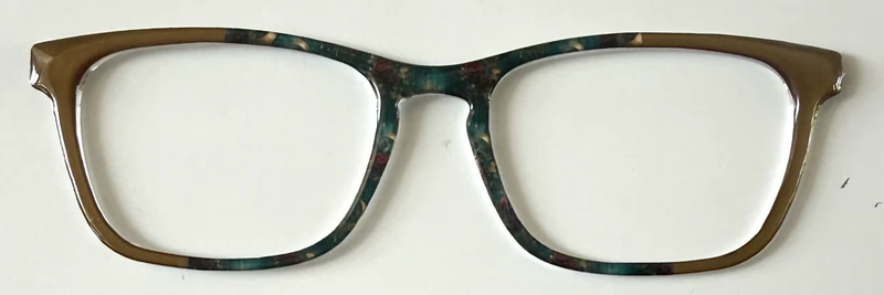 NEW Casper Topper; Framefetti; misc dark toned design/brown vertical split