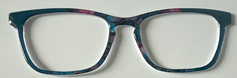NEW Casper Topper; Framefetti; turquoise design to vertical split