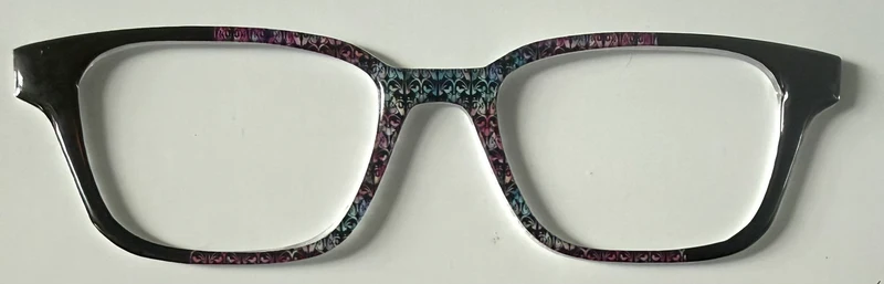 NEW Finley Topper; Framefetti; misc design/black vertical split 2