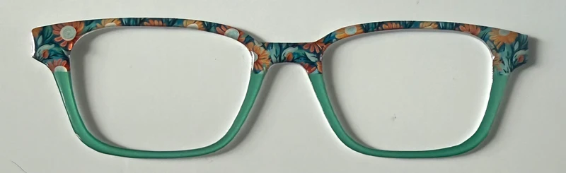 NEW Finley Topper; Framefetti; flowers/green split