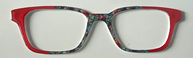 NEW Finley Topper; Framefetti; misc design/red vertical split