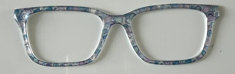 NEW LARKIN Topper; Framefetti; blue and Purple Hearts