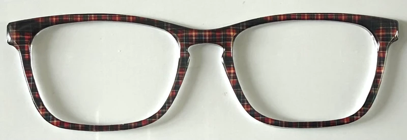 NEW Casper Topper; Framefetti; red and black plaid