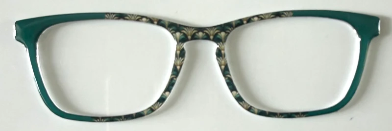 NEW Casper Topper; Framefetti; misc design/turquoise vertical split