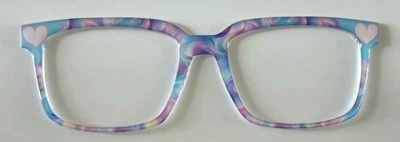 NEW Kirby Topper; Framefetti; pastel swirls with corner hearts