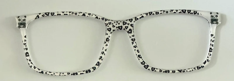 NEW Kirby Topper; Framefetti; black and white hearts