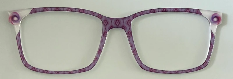 NEW Kirby Topper; Framefetti; purple pattern with corner design