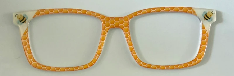 NEW Kirby Topper; Framefetti; honeycomb with bees in corners