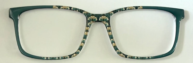 NEW Kirby Topper; Framefetti; deep green pattern vertical split