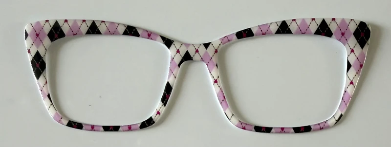 Kirby Topper; hybrid; pink/black/white argyle