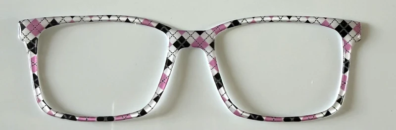 Kirby Topper; pink/black/white argyle 2