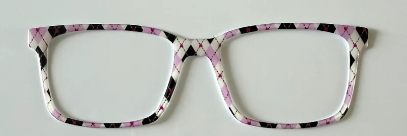 Kirby Topper; pink/black/white argyle