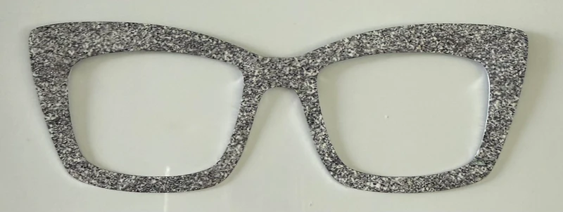Kirwanda Topper; silver glitter stacker