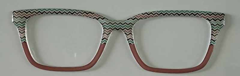 Larkin Topper; chevron pattern to burnt orange fade