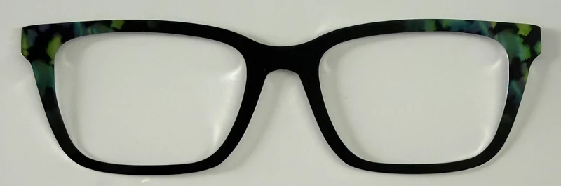 Larkin Topper; metal; sblack with green corners